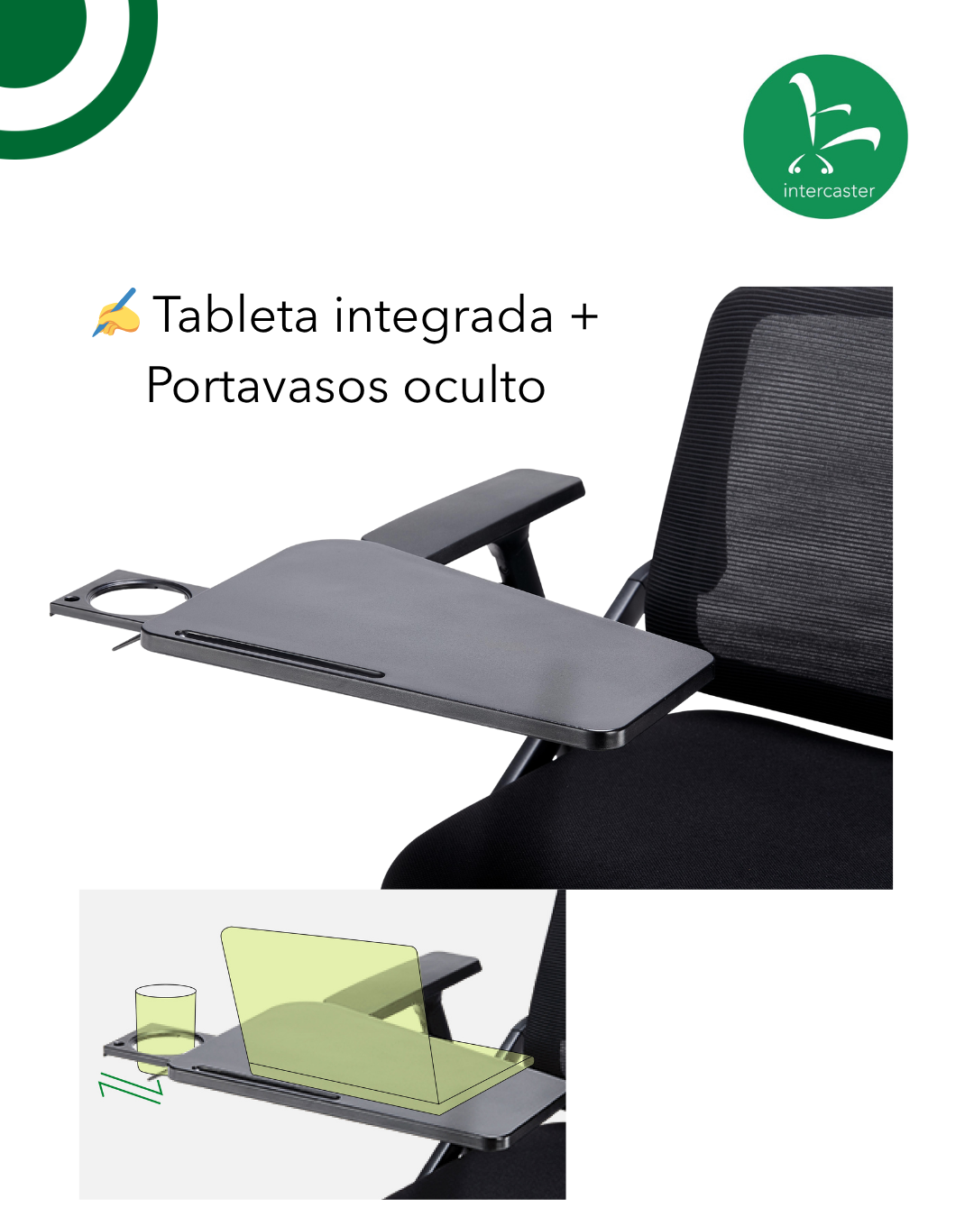 Silla de escritorio universitaria InterClass