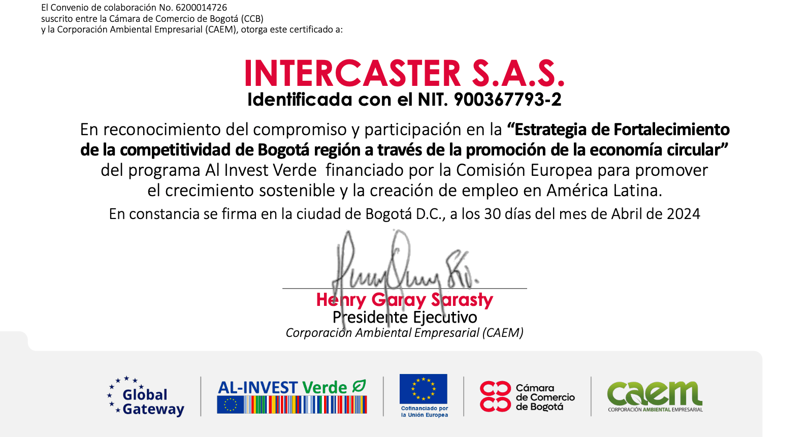 Estrategia de Fortalecimiento de la competitividad de Bogotá región a través de la promoción de la economía circular