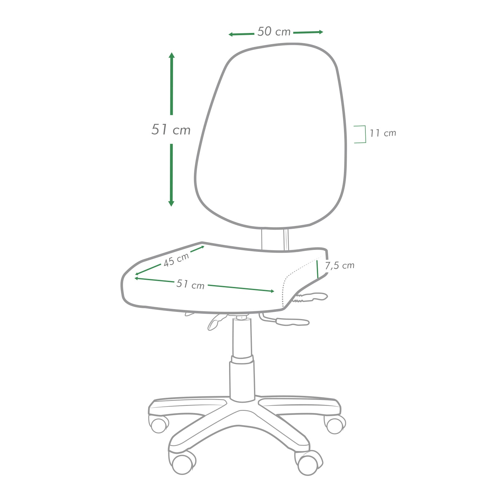Silla de escritorio ergonómica durable ejecutiva praga