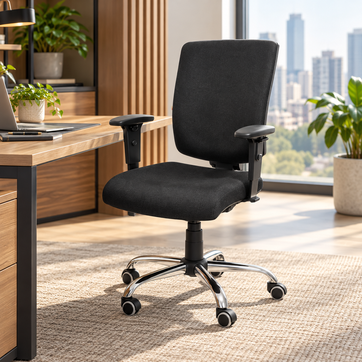 Silla de escritorio ergonómica durable gerencial ambar N18