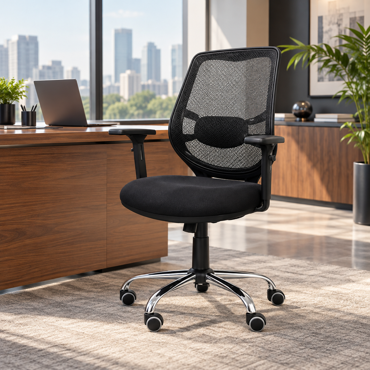Silla de escritorio Ejecutiva en malla Bolonia