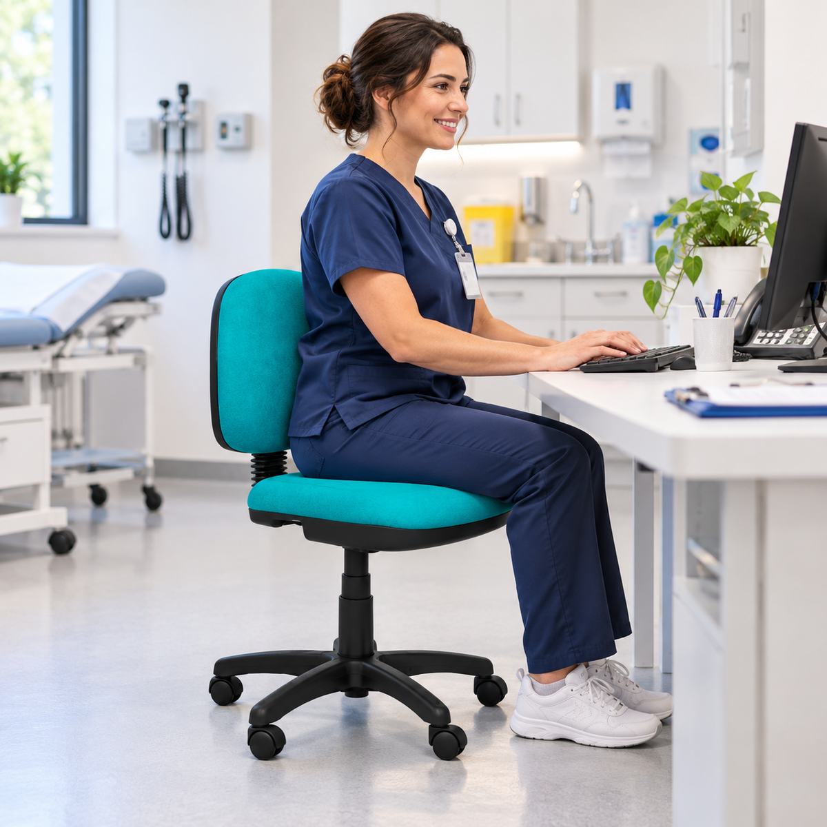 Silla laboratorio ergonómica durable