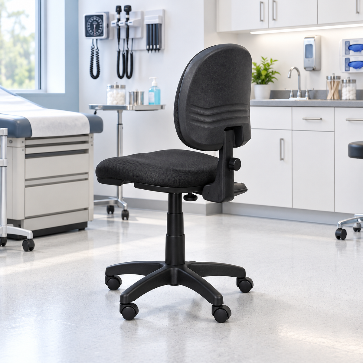 Silla de escritorio ergonómica durable pliegue luna