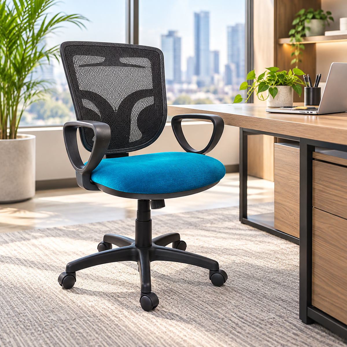 Silla de escritorio Ejecutiva en malla Napoles