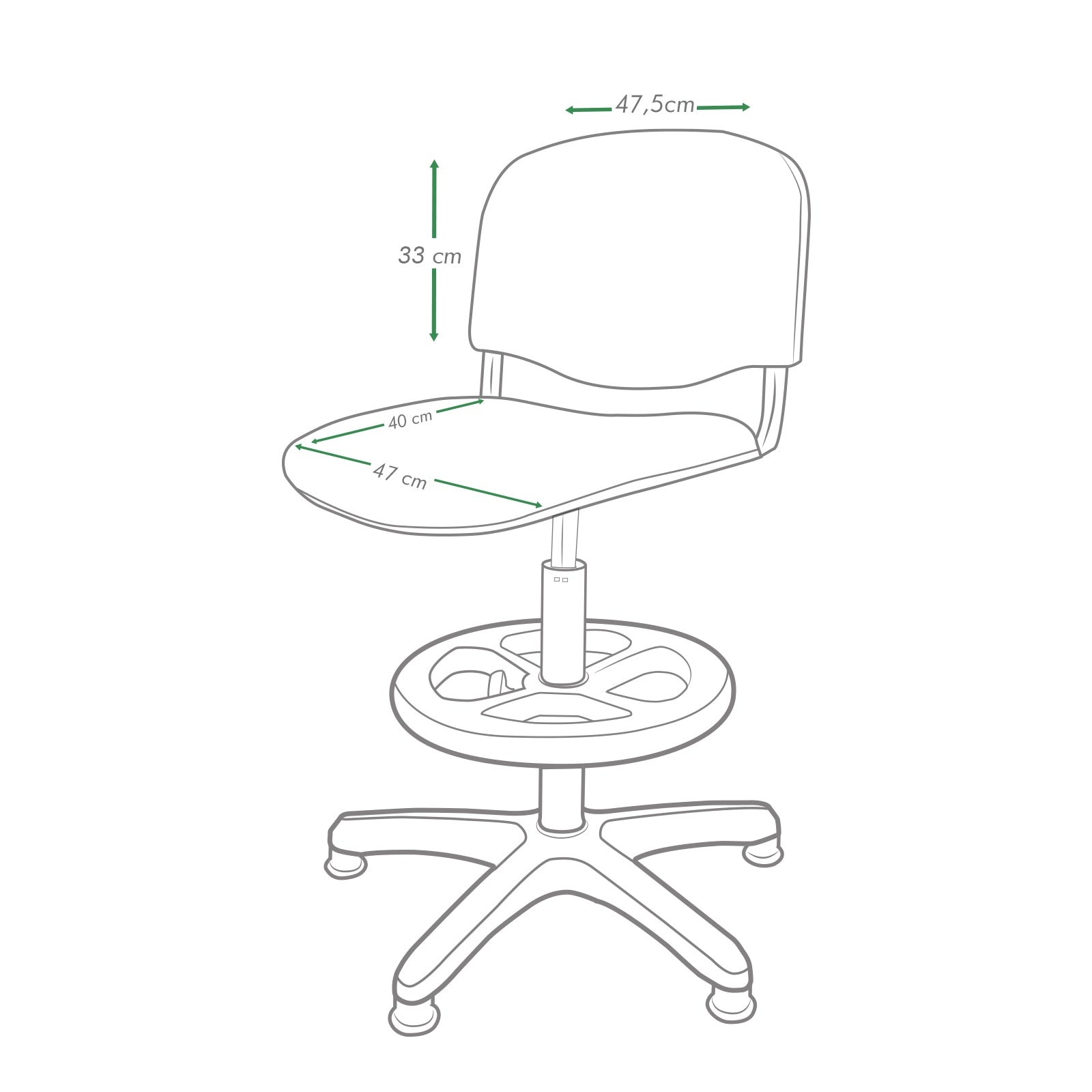 Silla isósceles cajero