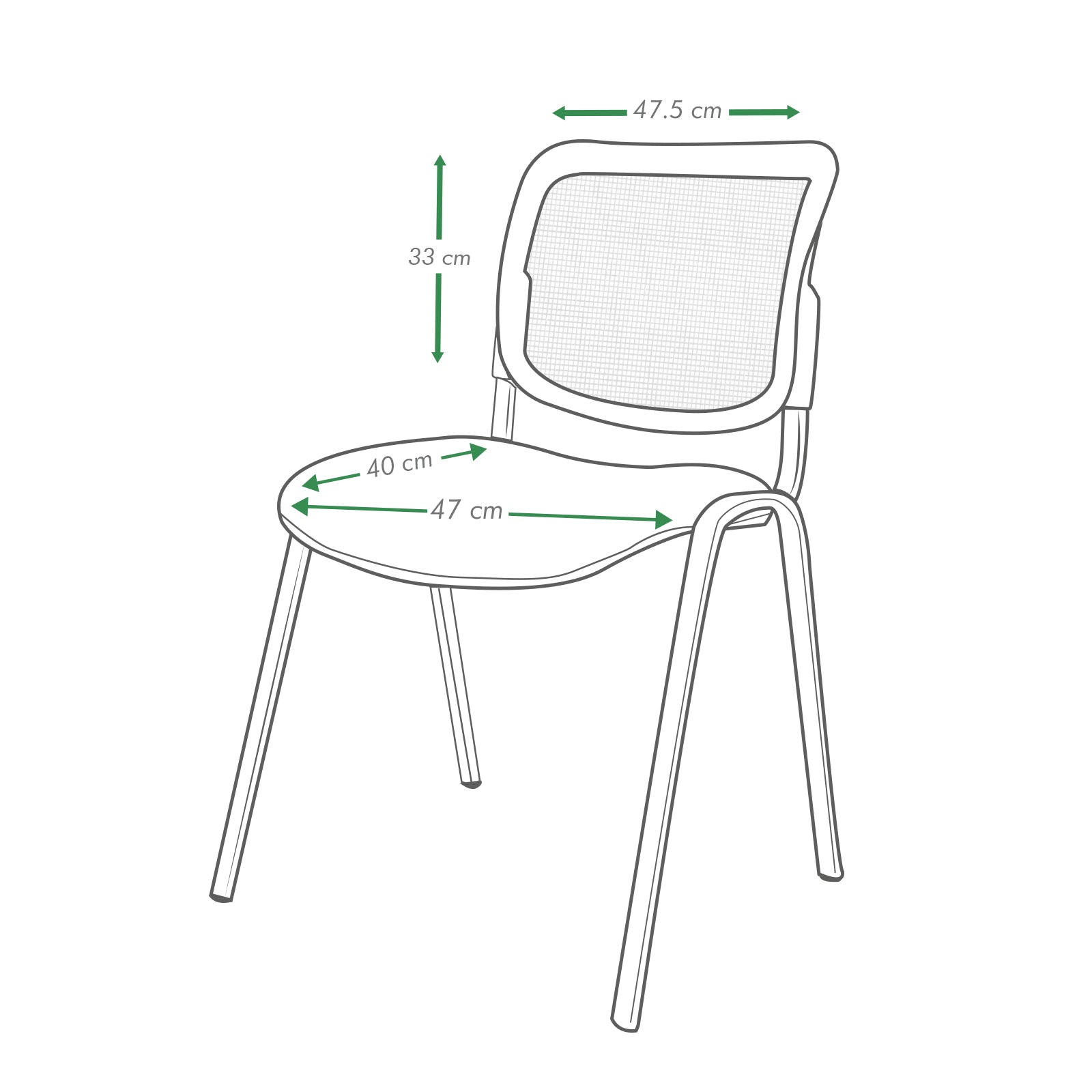 Silla interlocutora fija isosped