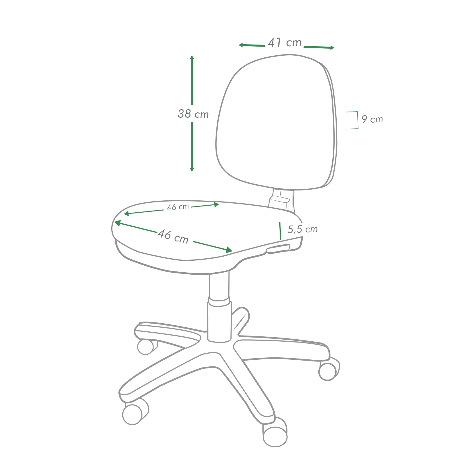 Silla laboratorio BC ergonómica durable