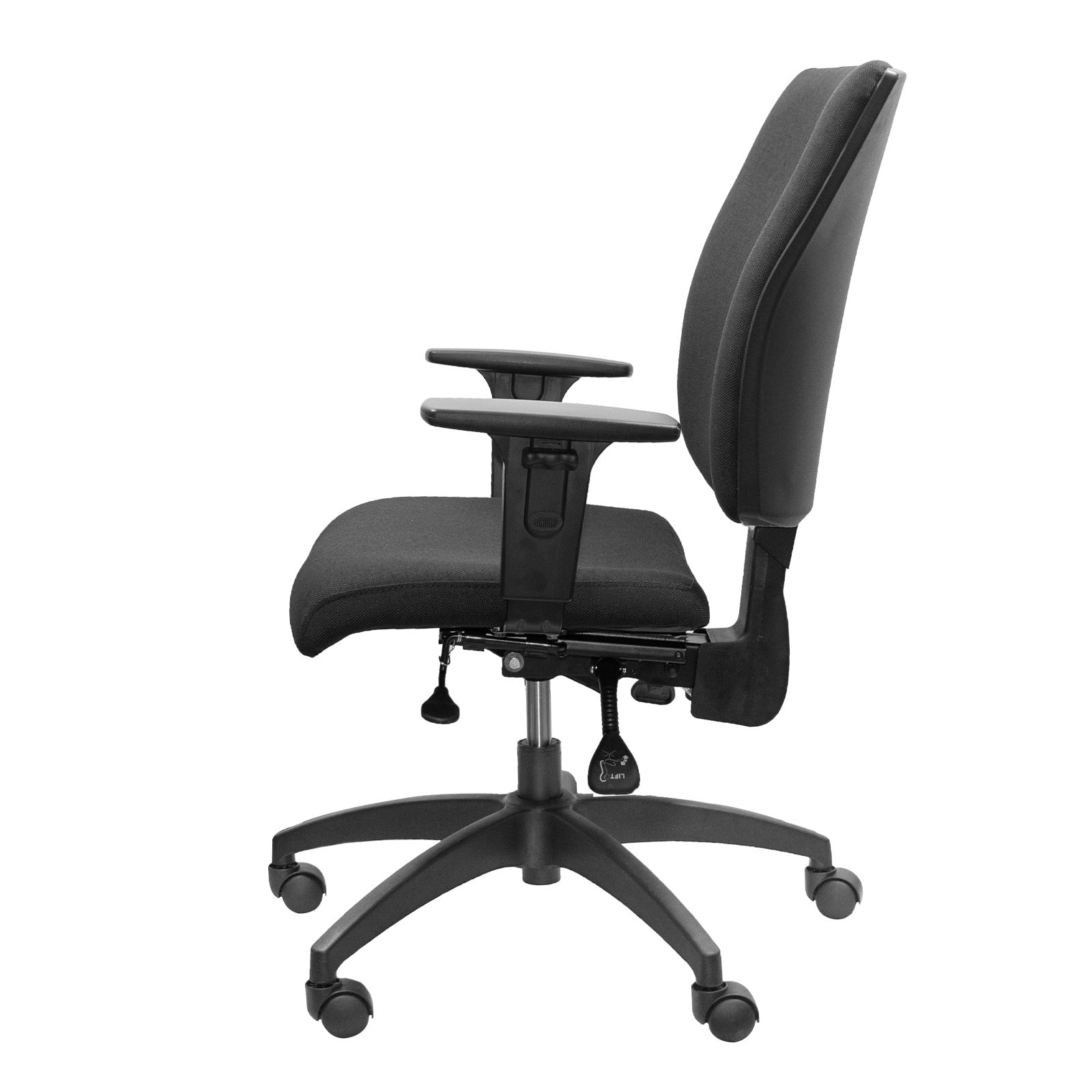 Silla de escritorio ergonómica durable gerencial ambar N18 BN