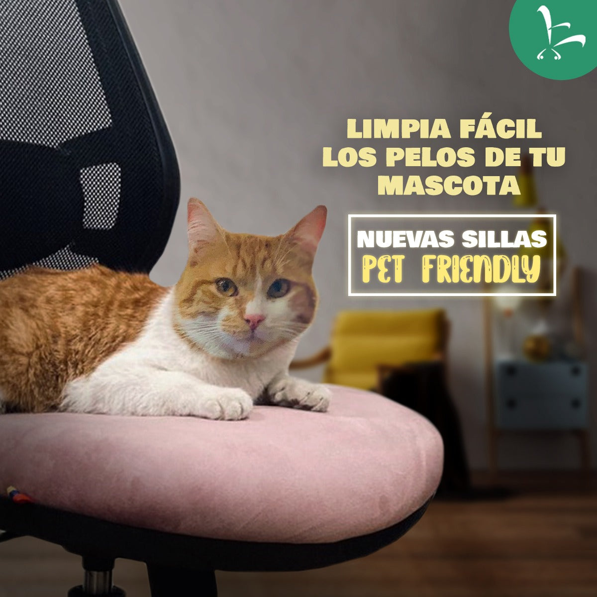 Silla de escritorio ergonómica durable pet friendly ópalo brazos graduales