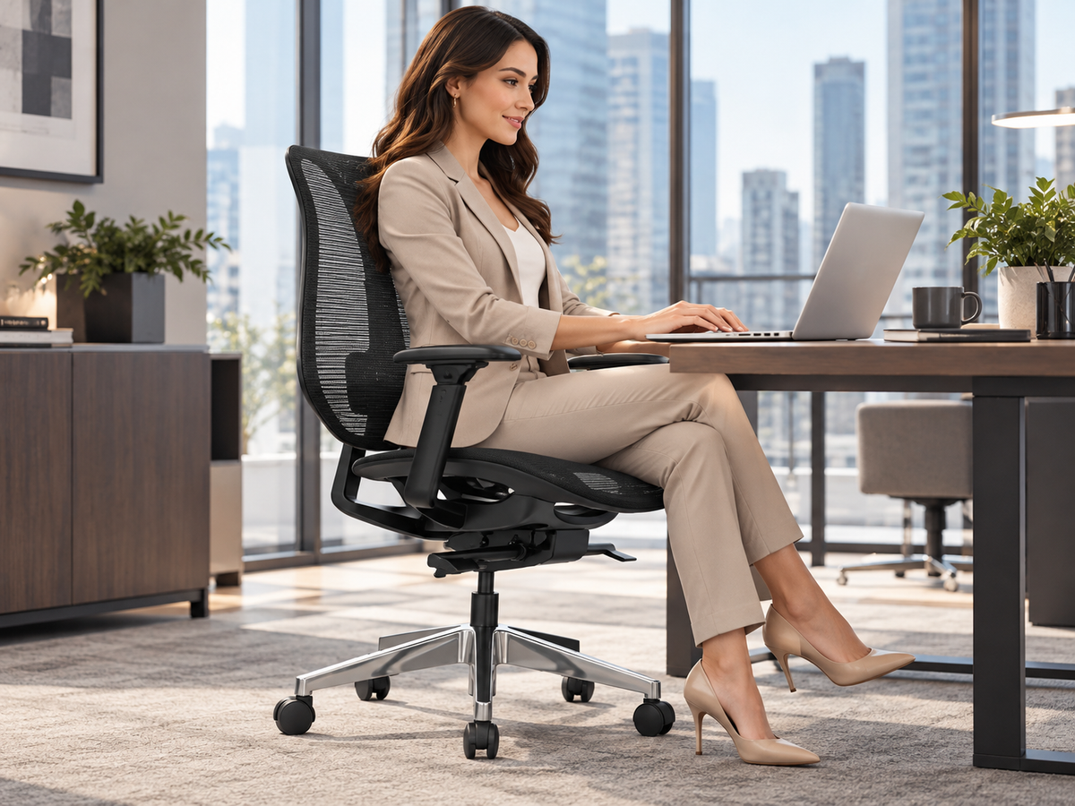 Silla de escritorio ergonómica Gerencial Swive